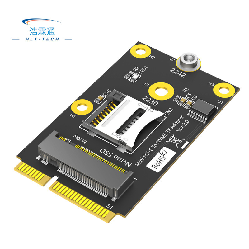 Mini Pci-E to Nvme Ssd & Tf Card Adapter Tf Notebook Tf Card Reader Mpcie Mini Pci-E to Nvme Ssd & Tf Card Adapter Tf Notebook Tf Card Reader Mpcie