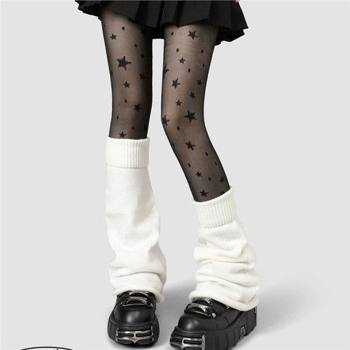 Autumn/Winter Stocking Pile Socks, Children's Middle Calf Socks, Trendy Thickened Hot Girl Wide turnover ribbed trumpet socks
