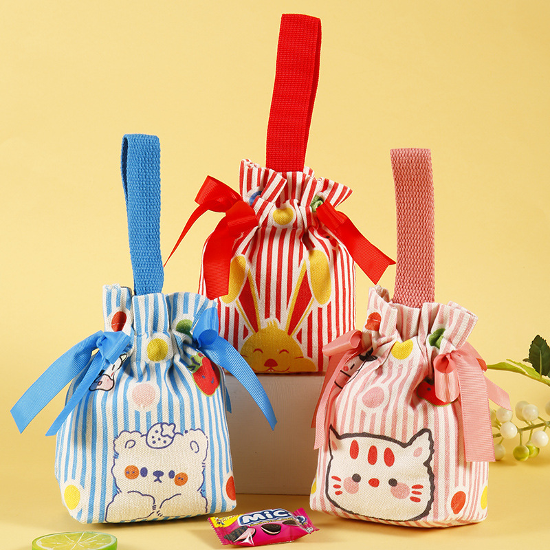 Handbag Gift Bag Cartoon Small Happy Candy Bags Gift Box Baby's First Month Handout Birthday Gift Box