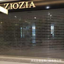 商场店铺水晶卷帘门防盗水晶门电动透明卷闸门透明卷帘门批发