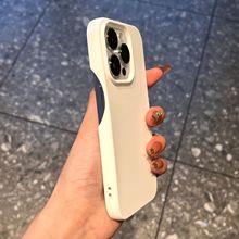 纯色超薄新款半包苹果15手机壳iPhone14Promax肤感13防摔12硅胶11