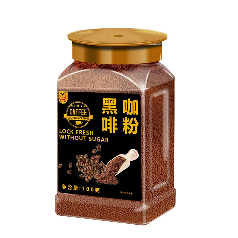 Черный кофе порошок замороженный сухой - быстрая заварка чистый черный американский концентрат без сахара специальной толщины Юньнань мелкий кофе