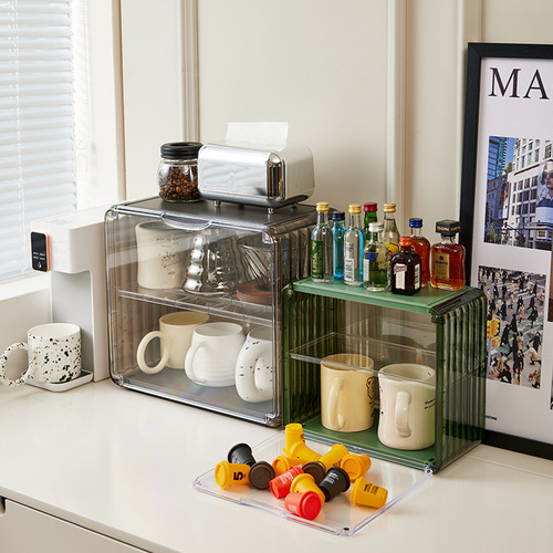 Dust-proof cup rack storage rack dining table cup acrylic water cup tea cup rack coffee cup mug storage box