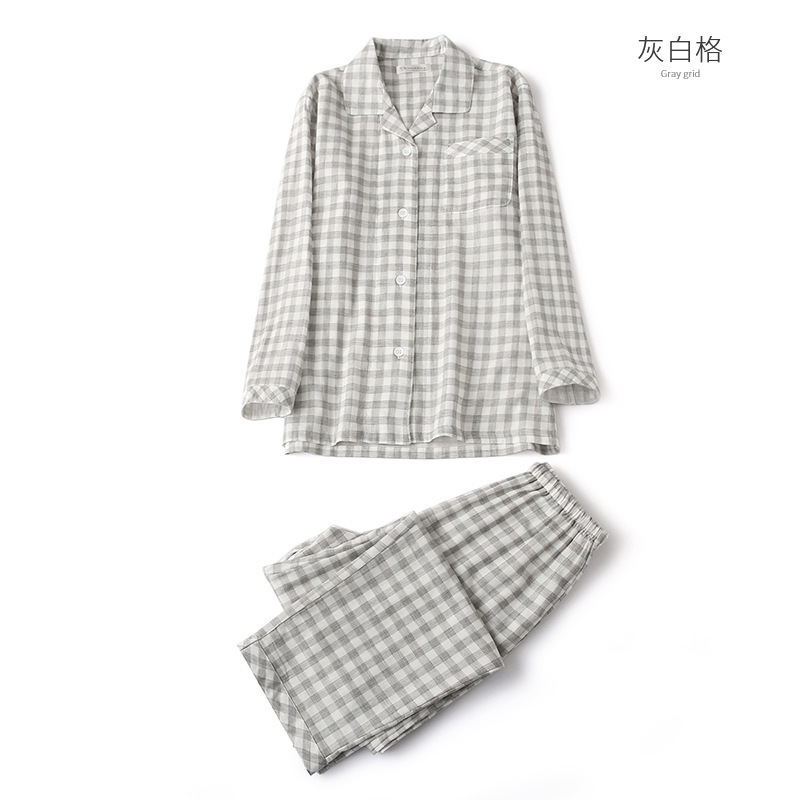 그레이 & 화이트 체크 여성 모델 (A00432)