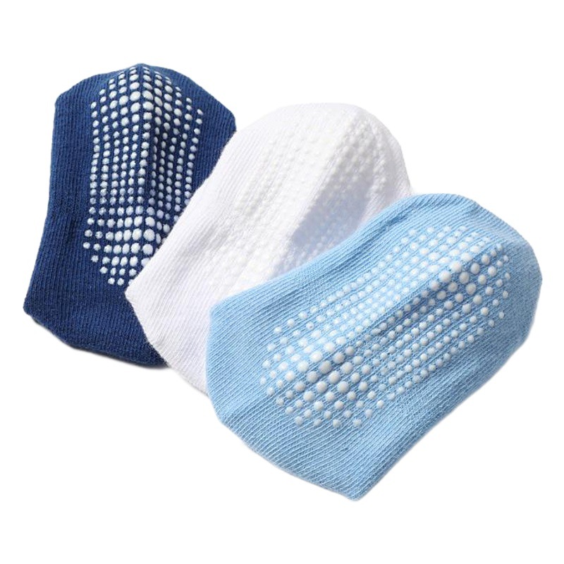 Calcetines de suelo con pegamento antideslizante para niños, superventas, transfronterizo de Amazon, calcetines para niños de exportación, venta al por mayor, 1-3 años, varios tamaños