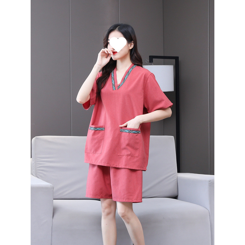 새로운 공마 칸 김이 의류 여성 커플 플러스 사이즈 남성 사우나 의류 발 치료 가게 목욕 마사지 목욕 가운 MEIMEI