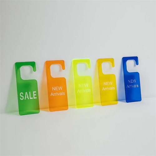 Signboard women's clothing store children's clothing display rack hanging acrylic sign new arrival products on sale