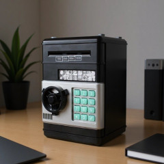 子供貯金箱自動巻きatmパスワード貯金箱クリエイティブプレゼント英語金庫クロスボーダー玩具