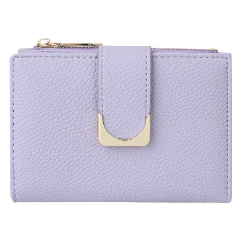 Telian nuevo patrón lichi transfronterizo pequeña cartera de las mujeres de cuero de la PU cremallera corta de Moda Monedero de La Moneda billetera