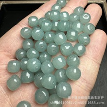 翡翠蓝水色7×8mm老型珠批发diy桶珠米珠玉石饰品配件玉散珠批发