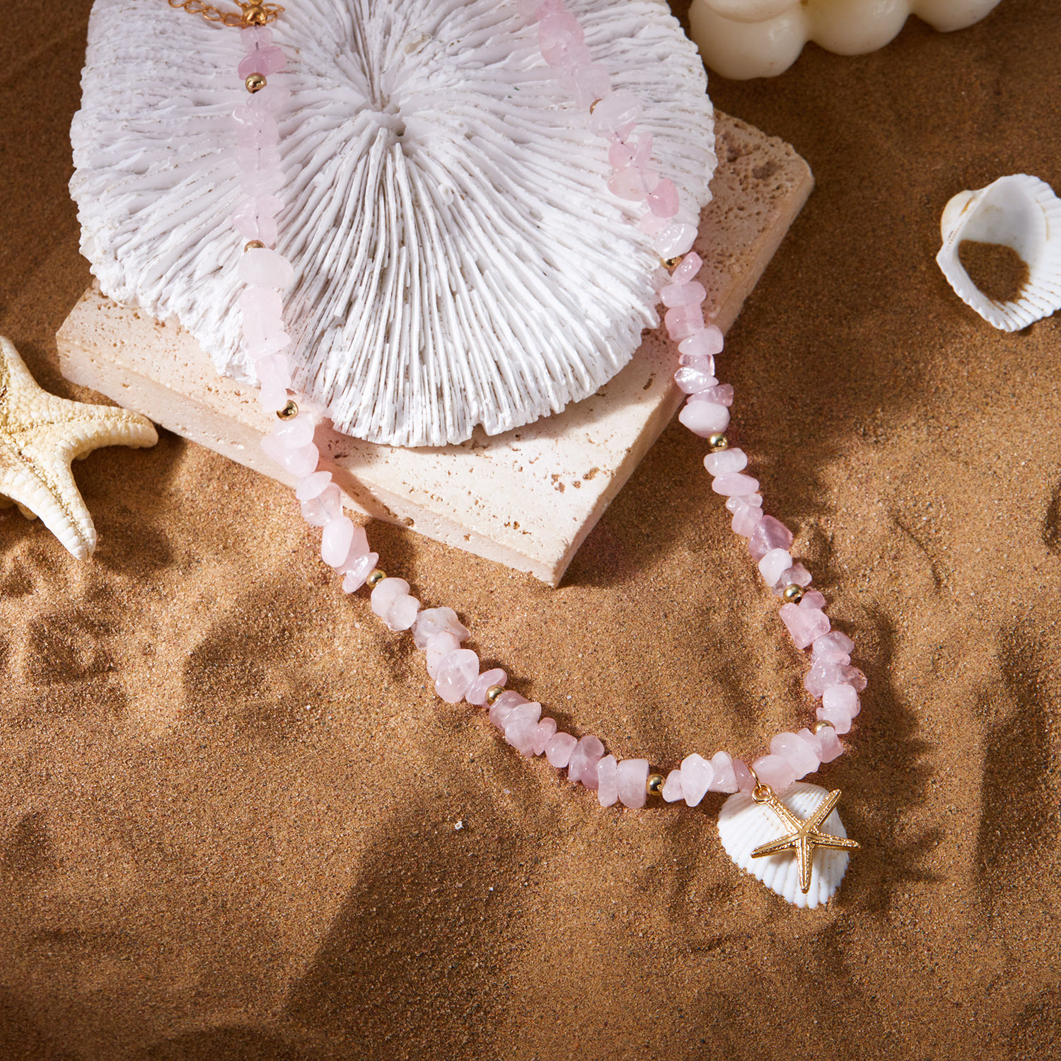 Böhmische Halskette Mit Naturstein Elegant Für Damen_voghion.com