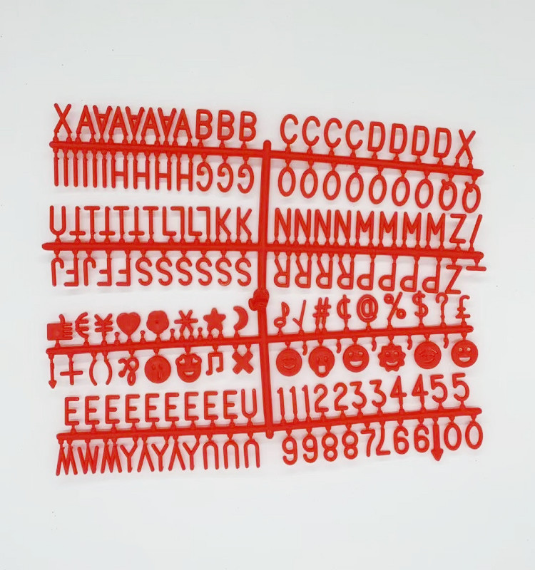 Tablero de fieltro de Amazon tablero de mensajes tablero de letras en inglés fieltro carta de plástico de 0,75 pulgadas 170 pequeño