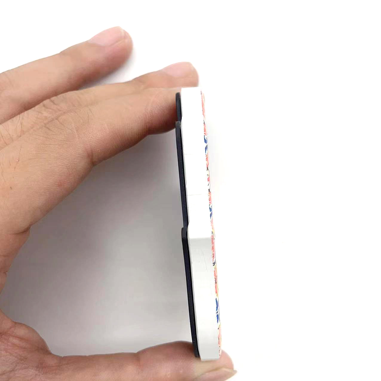 Nueva fábrica de cerámica 3D serie Mano de Buda con impresión clara de lirio y sensación cóncava adhesivo magnético para refrigerador