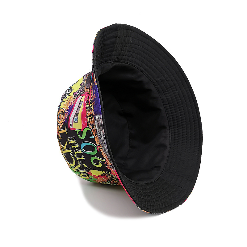 Women's Classic Style Printing Printing Flat Eaves Bucket Hat display picture 2