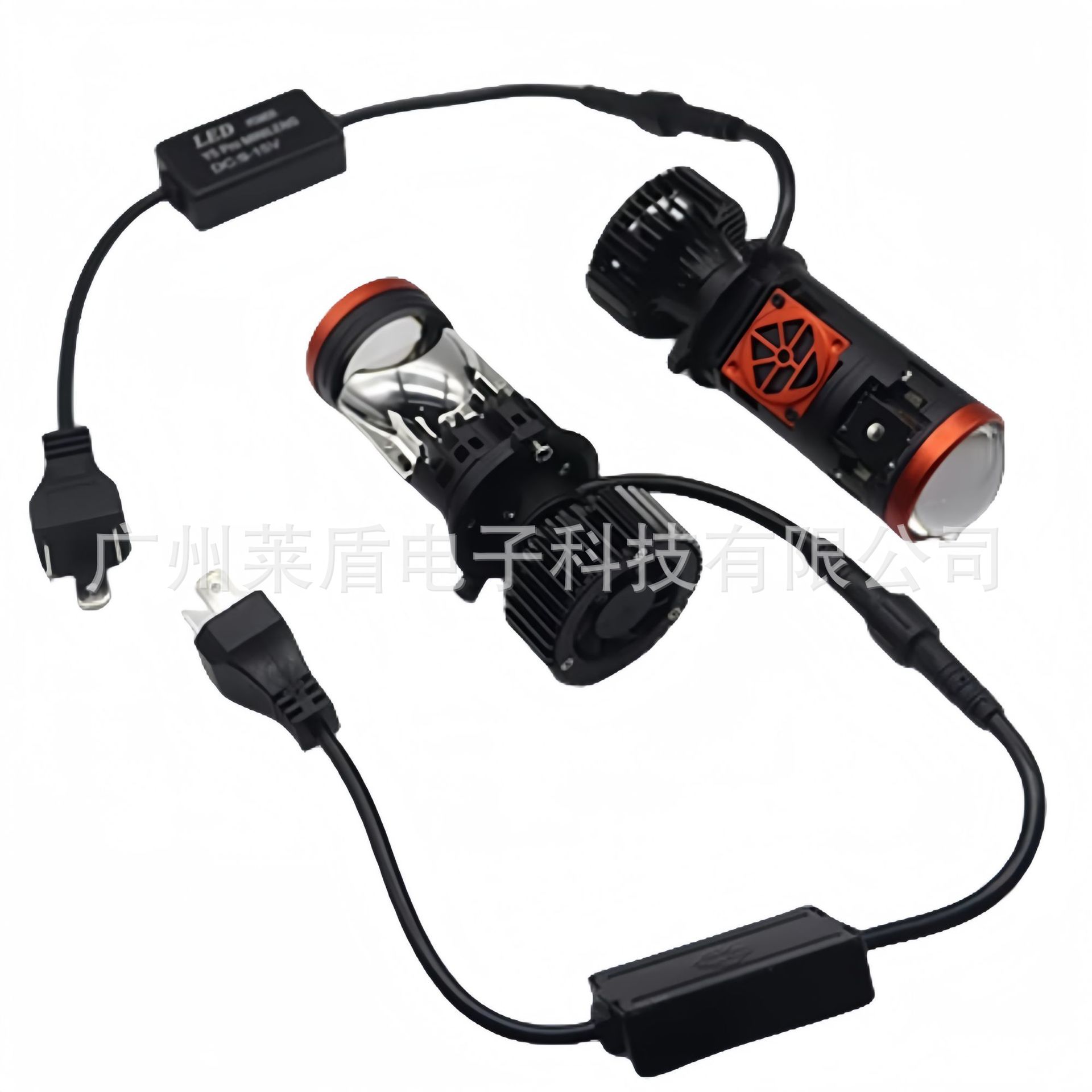 (2개) 국경 간 새로운 Y5 스마트 솔레노이드 밸브 H4LED 듀얼 라이트 렌즈 멀리 및 거의 통합 레이저 주도 슈퍼 밝은 자동차 헤드 라이트