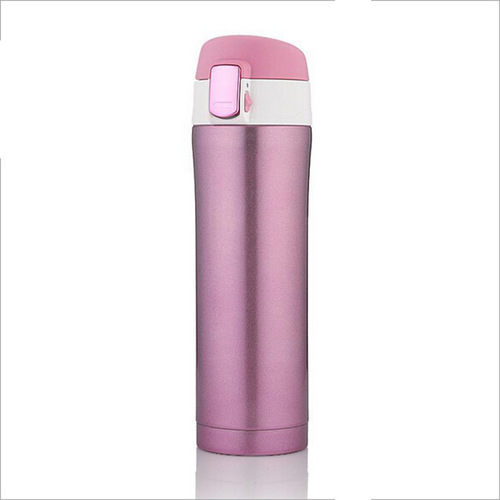 Wholesale Lock Spring Bouncing Cup Men and Women Water Cup Portable Car Cup Double Layer Stainless Steel Insulated Cup Gift Cup Engraving