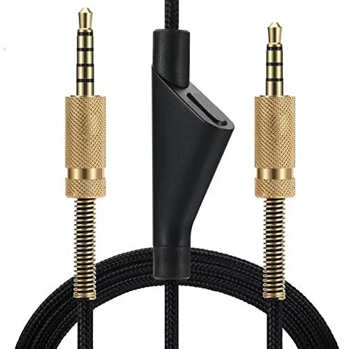 严选罗技Astro A10 A40TR按键静音耳机线适用 音频线2米编织线