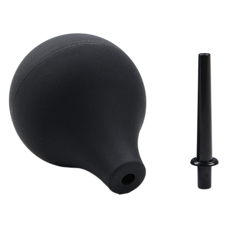 Nueva SM negro rojo salchicha irrigador para hombres y mujeres anal e intestinal juguetes adultos del sexo pelo generación