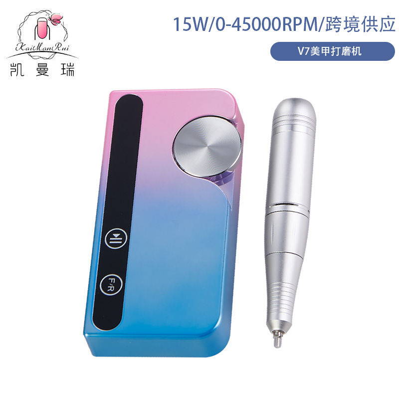 Nuevo amolador de uñas profesional de descarga de uñas 45000 rpm almacenamiento de energía portátil amolador de uñas eléctrico transfronterizo