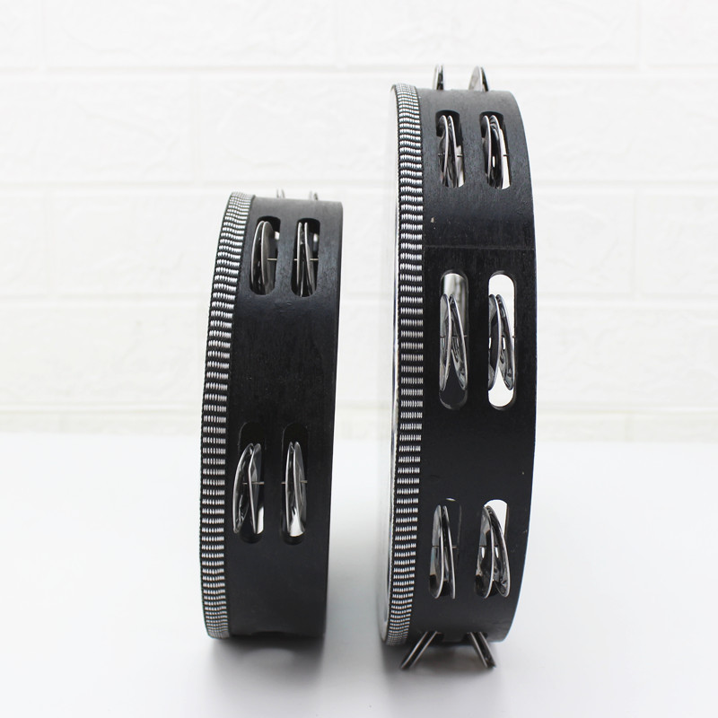 Banda de batería láser Acompañamiento 8 Instrumento de percusión Orff de 10 pulgadas Instrumento de rendimiento de jardín de infantes Pandereta láser de doble fila