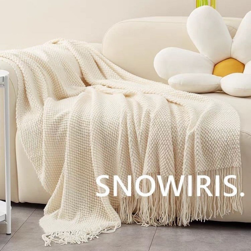 Bandera de cama cama manta de cola de cama lujoso retro simple toallas de cubierta de cama decoración de red jacquard bordilla