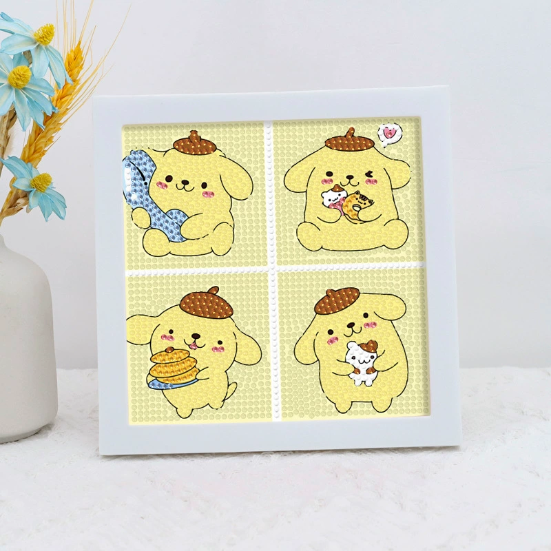 Набор для алмазной вышивки (Sanrio) Пикачу в раме, 17×17 см, комплект для полного стежка DIY