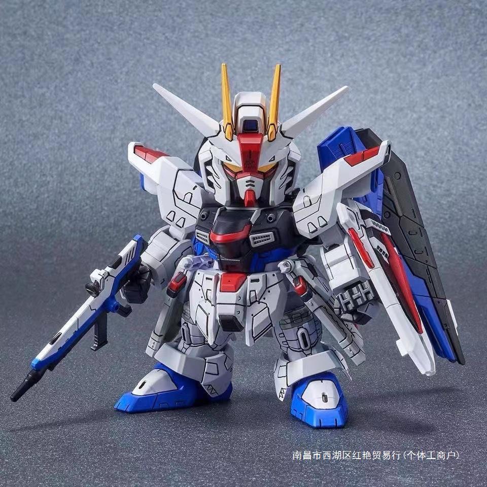 Gundam Model SD Attack Free Assembled Kai Yue Q Edition Unicorn Da Phoenix BB Warrior Assembled Hand-held