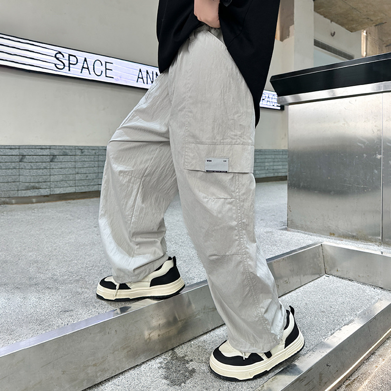 Cargo Children's 2025 New Big Kids Loose Casual Long Pants Spring Autumn Boys Sweatpants_voghion.com