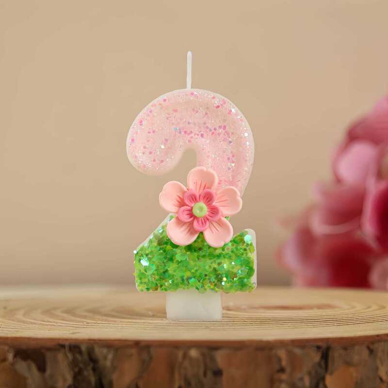 クロスボーダー Amazon Xiyin ホットセールアイテムクリエイティブフラワーデジタル誕生日キャンドル DIY 1 歳のケーキパーティーの装飾|undefined