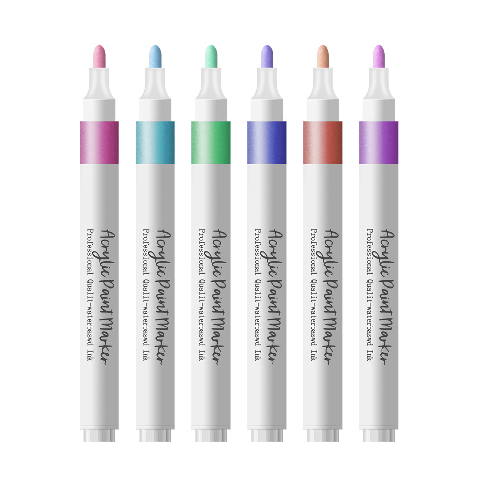 Marcador acrílico multicolor, color apilable, dibujo de graffiti artístico para niños y estudiantes, juego de bolígrafos de color de cabeza dura al por mayor