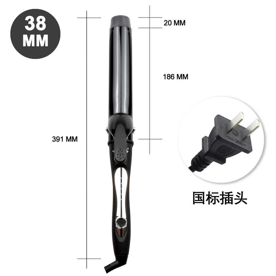6601 블랙 컬링 아이언 38mm 국가 표준