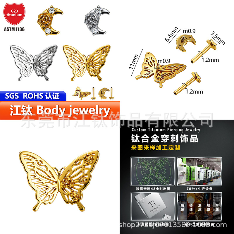 Labret stud lip piercing jewelry styling detail