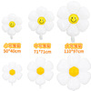White brand balloon, layout solar-powered, sunflower, flowered