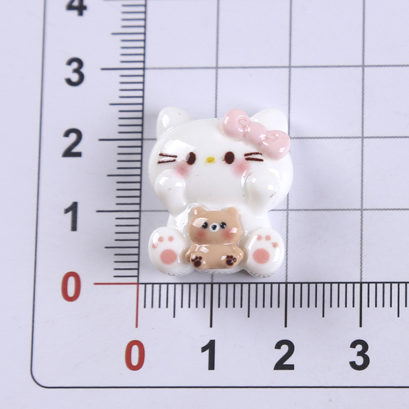クリエイティブ漫画かわいい猫 diy ジュエリーアクセサリー携帯電話ケースベビードール下駄装飾樹脂小さなアクセサリー