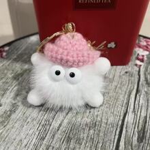 Llavero Colgante de Peluche Hecho a Mano para Automóvil y Bolso