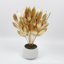 跨境捞金苹果叶圣诞节仿真橄榄叶圣诞树插件家居软装园艺造景婚庆