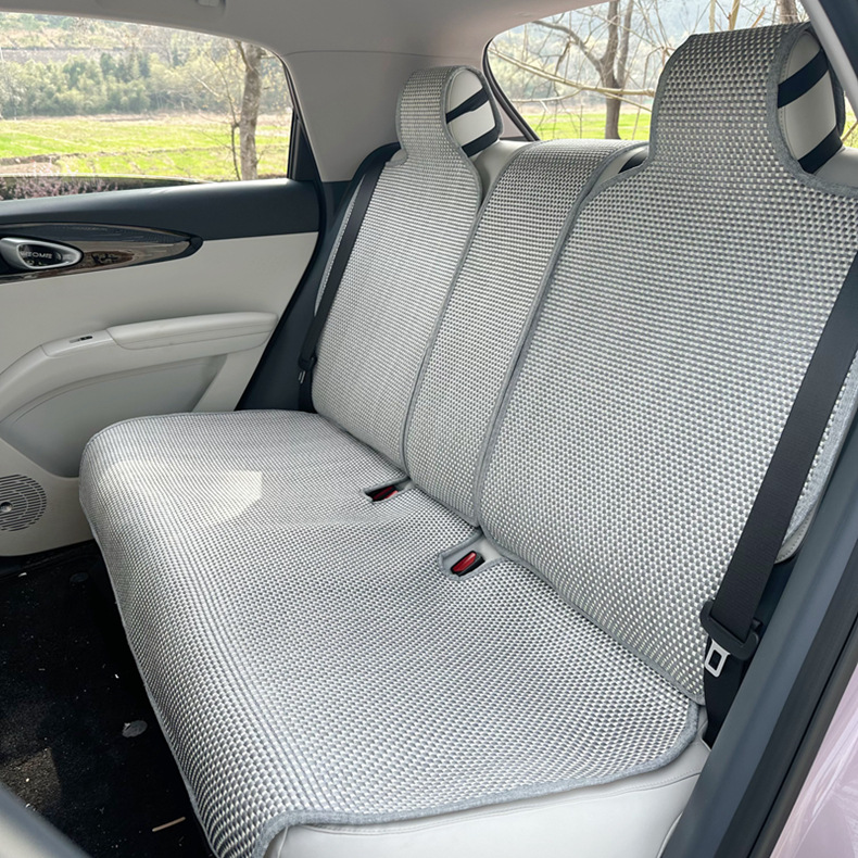 Suitable for Geely Xingyuan Car Seat Cover, Four-Season Semi-Enclosed New Ice Silk Seat Cushion, Xingyuan Special Car Seat Cushion for Women
