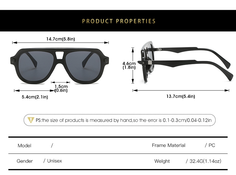 45g Weight Full Frame Glasses Structure Simple Style Leopard Ac UV400 Protection Toad Glasses Full Frame Men's Sunglasses