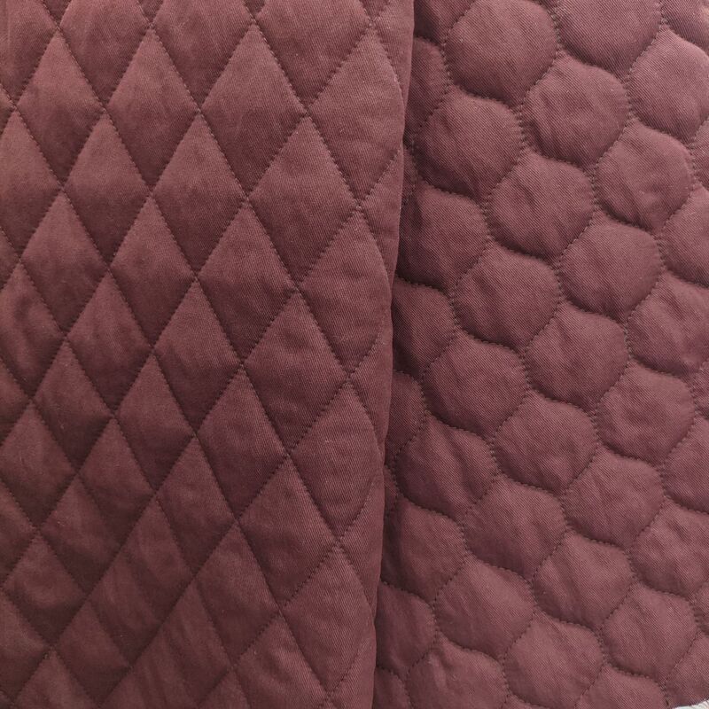 Imitation Denim Diamond Check Gourd Quilted Quilted Embroidered Cotton Coat Thickeneded Jacket Fashion Fabric Imitation Denim Diamond Check Gourd Quilted Quilted Embroidered Cotton Coat Thickeneded Jacket Fashion Fabric