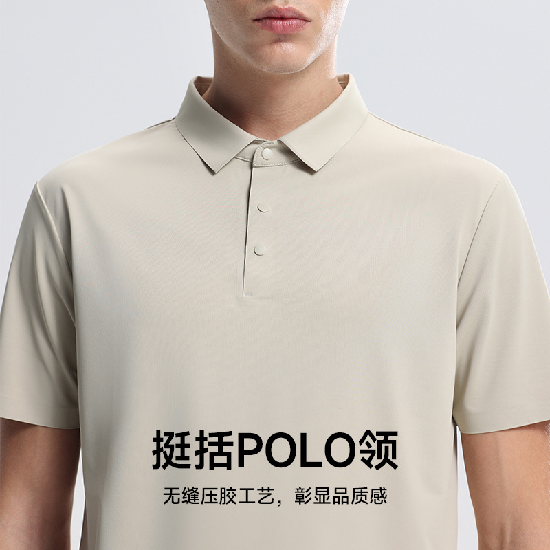 Polo de secado rápido para exteriores, ropa de trabajo urbana para hombre, top deportivo para senderismo y montañismo, pantalón corto informal transpirable antiarrugas de manga corta