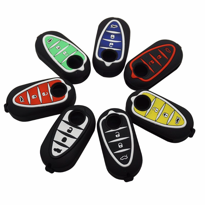 Чехол для ключей из силикона для Alfa Romeo 3-кнопочный, модели 147, 156, 159, Giulietta, складной