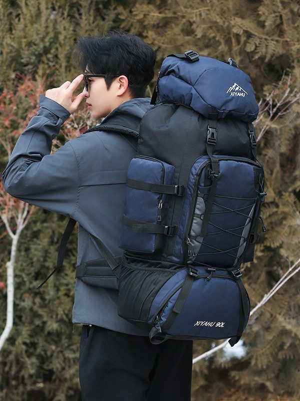 新品アウトドア90l大容量登山バッグ軽量防水リュックサック男レジャートレッキングキャンプバッグ|undefined