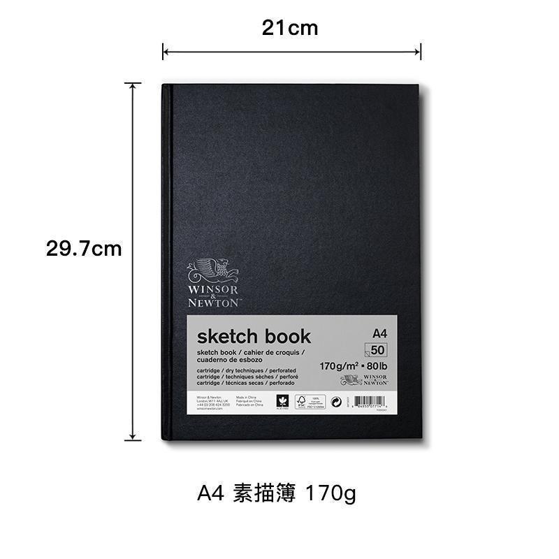 ウィンザー & ニュートン スケッチブック 170 グラム A4A5 プロフェッショナルアート厚みのあるハード表面破れないスケッチブック学生クリエイティブブック|undefined