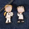 Doctor uniform, cartoon brooch, fashionable trend accessory, wholesale