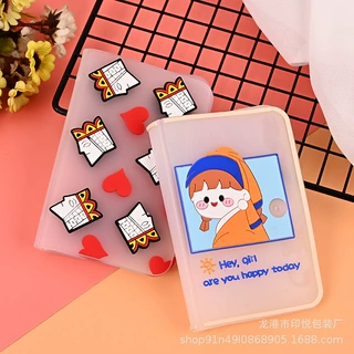 厂家定制PVC软胶卡通封面书皮防水书套通行证件立体保护套批发