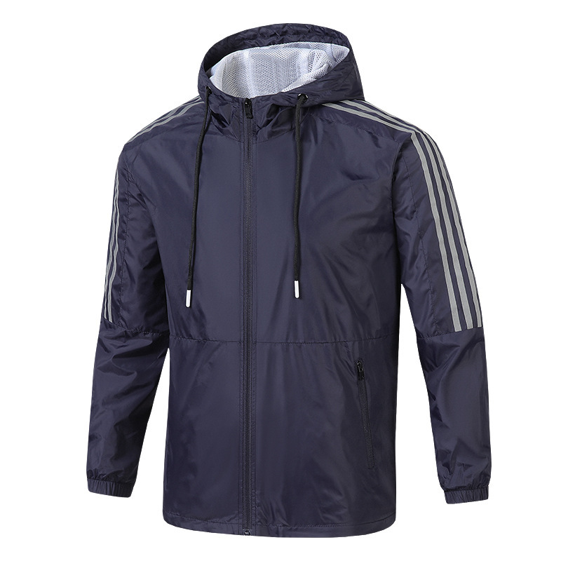 Casual Jacket Men's Spring & Fall 2025 New Single-Layer Thin Top Outdoor Jacket Running Sports Windbreaker Short Style