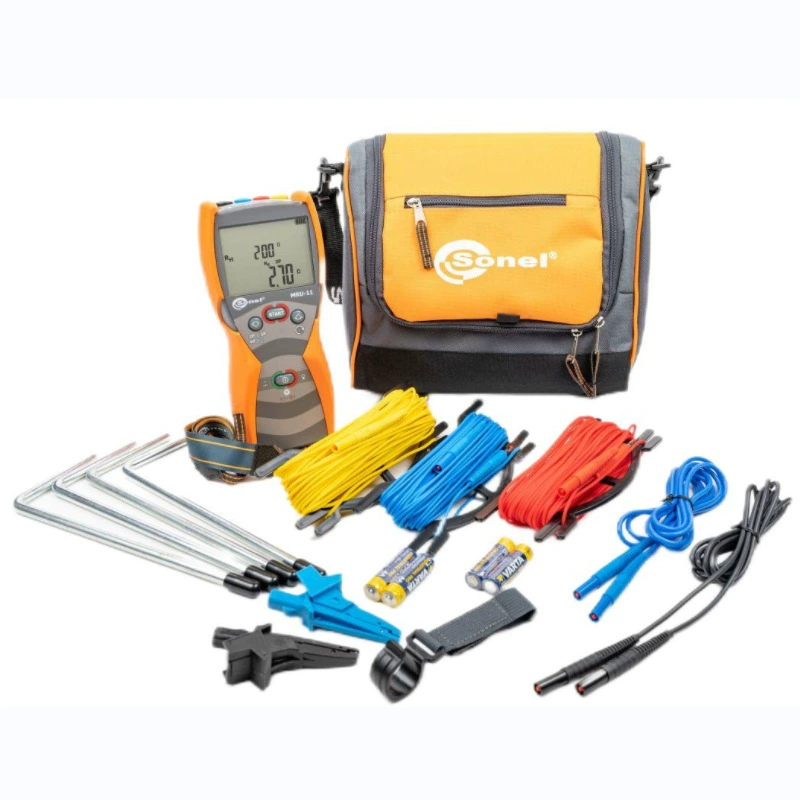 Польский тестер сопротивления заземления высокой точности SONEL Original MRU-11 (для обнаружения неисправностей)