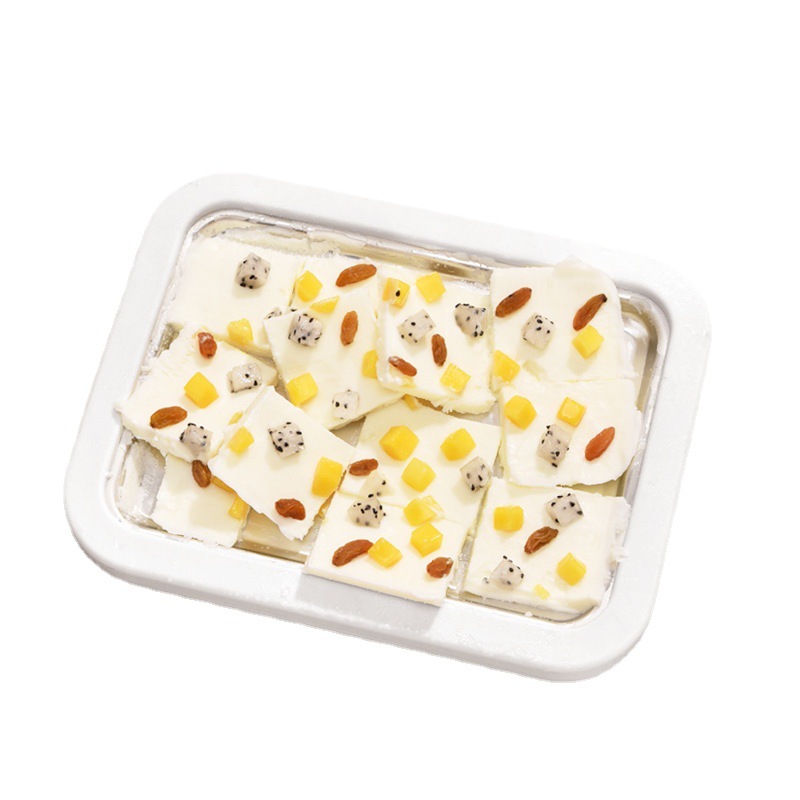 Máquina de hielo frito hogar mini dibujos animados para niños yogur casero leche fruta helado pequeña bandeja de hielo frito congelado