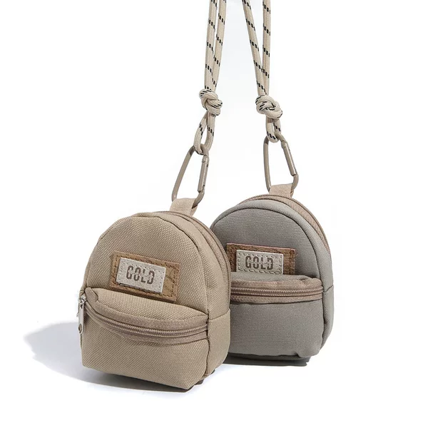 Mini Hanging Neck Bag Coin Card Holder Headphone Bag Ins Personalized Small Shoulder Bag Key Crossbody Bag Men's Trendy Small Bag