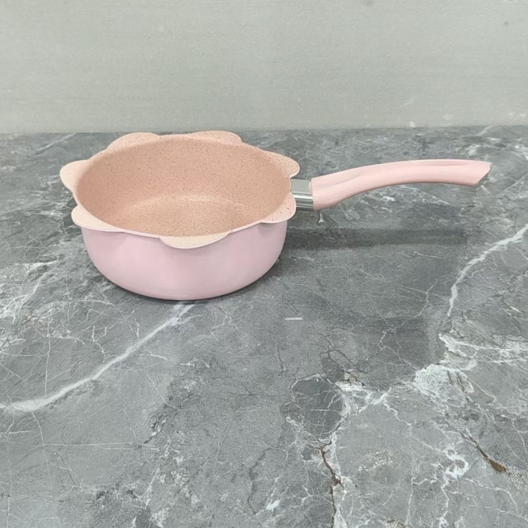 Sunflower Baby Food Non-Stick Pot Household Baby Frying and Cooking Multi-Functional All-In-One Medical Rice Stone Porridge Milk Pot Without Lid